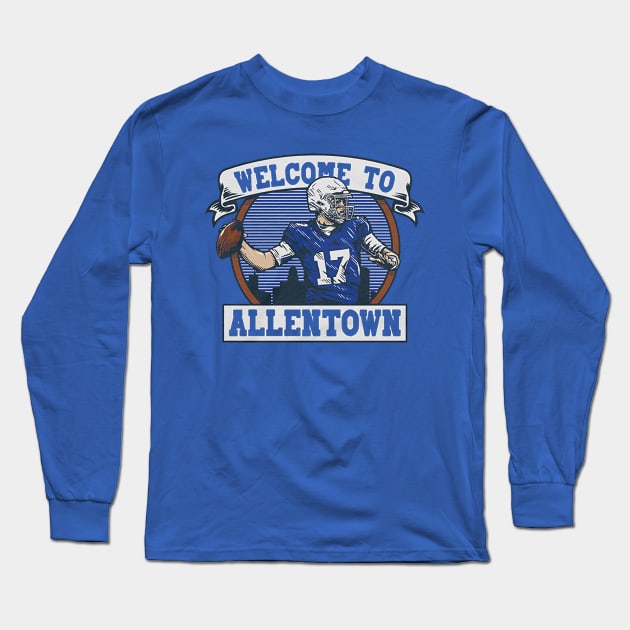 Josh Allen Welcome To Allentown Long Sleeve T-Shirt by Chunta_Design